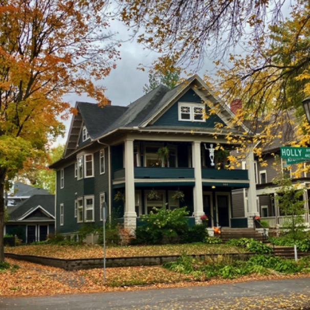 Our house, pre-Hallloween